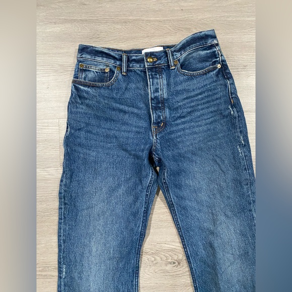 Madewell Alexa Chung High Rise Straight Classic Blue Women's Jeans - Picture 3 of 7